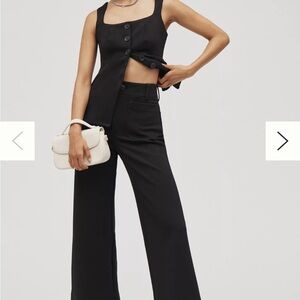 The Colette Knit Crop Wide-Leg Pants by Maeve